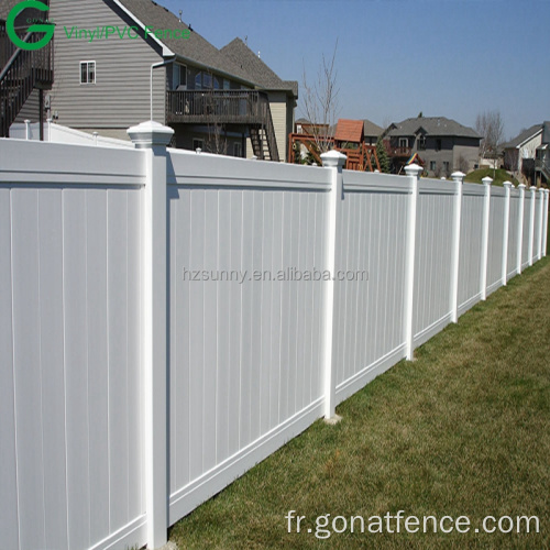 Panneaux de clôture en PVC Fence de confidentialité en vinyle 6x8ft